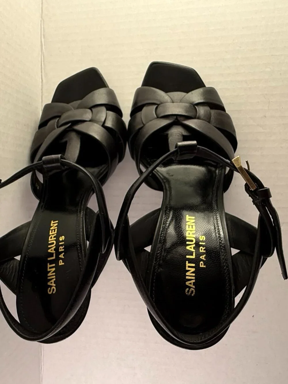 SAINT LAURENT TRIBUTE 105 SANDALS - Picture 3 of 13